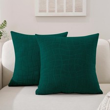 Waterproof Throw Pillow Covers 18x18 Inch Set of 2,Outdoor Pillow Covers for ...