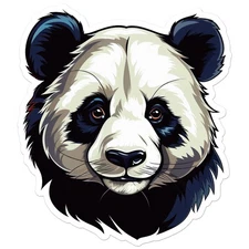 Panda Bear - Vinyl Decal Sticker - Car Window Laptop - ebn12706