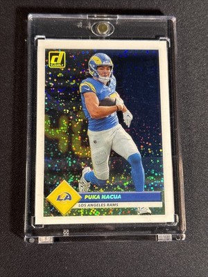 2023 Panini Clearly Donruss Puka Nacua Cleary Retro 1993 Gold Holo 09/10 Rams 🔥