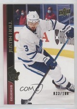2020-21 Upper Deck UD Exclusives 33/100 Justin Holl #418 0nw3