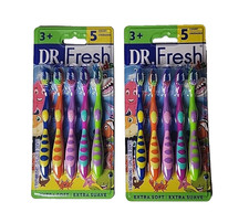 Dr. Fresh Kids Toothbrushes 5-Count with Extra Soft Bristles 2-Pack 