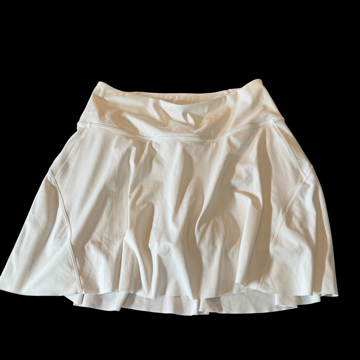 Athleta Womens Ace Tennis 15.5" Skort Medium White Active Athletic Tenniscore
