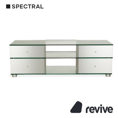 Spectral Glass Sideboard Silver