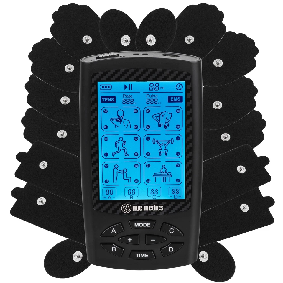 Tens Unit Muscle Stimulator 4 Independents Channels Electro Pain Relief Therapy - Image 2 of 4