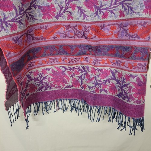 Woolmark Descours Paris Merino Laine Vierge Extra Fine Wool Scarf 70X24 - Picture 3 of 7