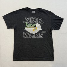 Star Wars The Mandalorian Baby Yoda The Child Grogu T-shirt Mad Engine Mens L