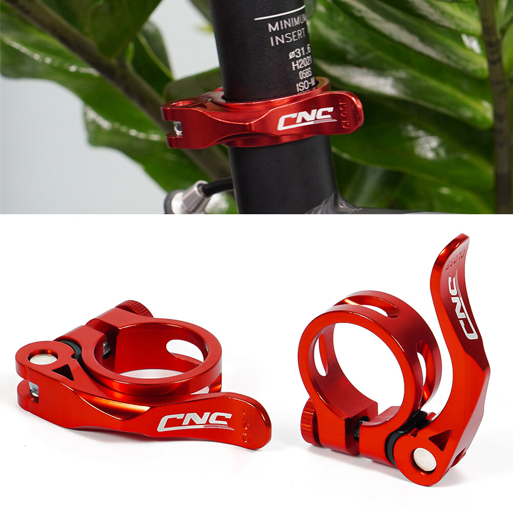 FE Lightweight MTB Bike Seat Post Clamp Quick Release Bicycle Seat
