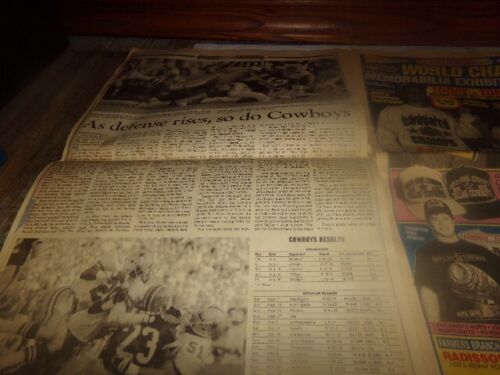 De colección Dallas Morning News Dallas Cowboys Super Bowl 27 con póster del equipo 1993 - Imagen 5 de 15
