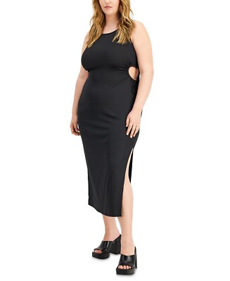 Ful Circle Trends Women's Trendy Plus Size Side-Cutout Maxi Dress Black 2X  B4HP | eBay