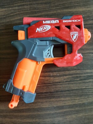 NERF MEGA Bigshot Foam Dart Blaster Gun mit 2 Mega Darts gebraucht