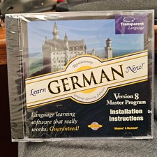 Learn German Now Version 8 Master program Transparent Language SEALED win mac