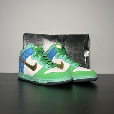 Nike Dunk High White Gold Italy Blue W