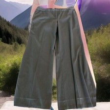 Women's Nine West Black Stripe Dress Pants Size 16 Stretch Pockets