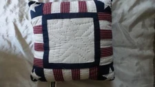 KOHL'S Red White Blue Throw Pillow ~ 16"x16" Square ~ Americana 4th of July  NEW