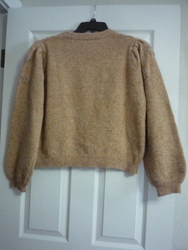 Women's Polagram sweater size large (Tan) - Picture 2 of 8
