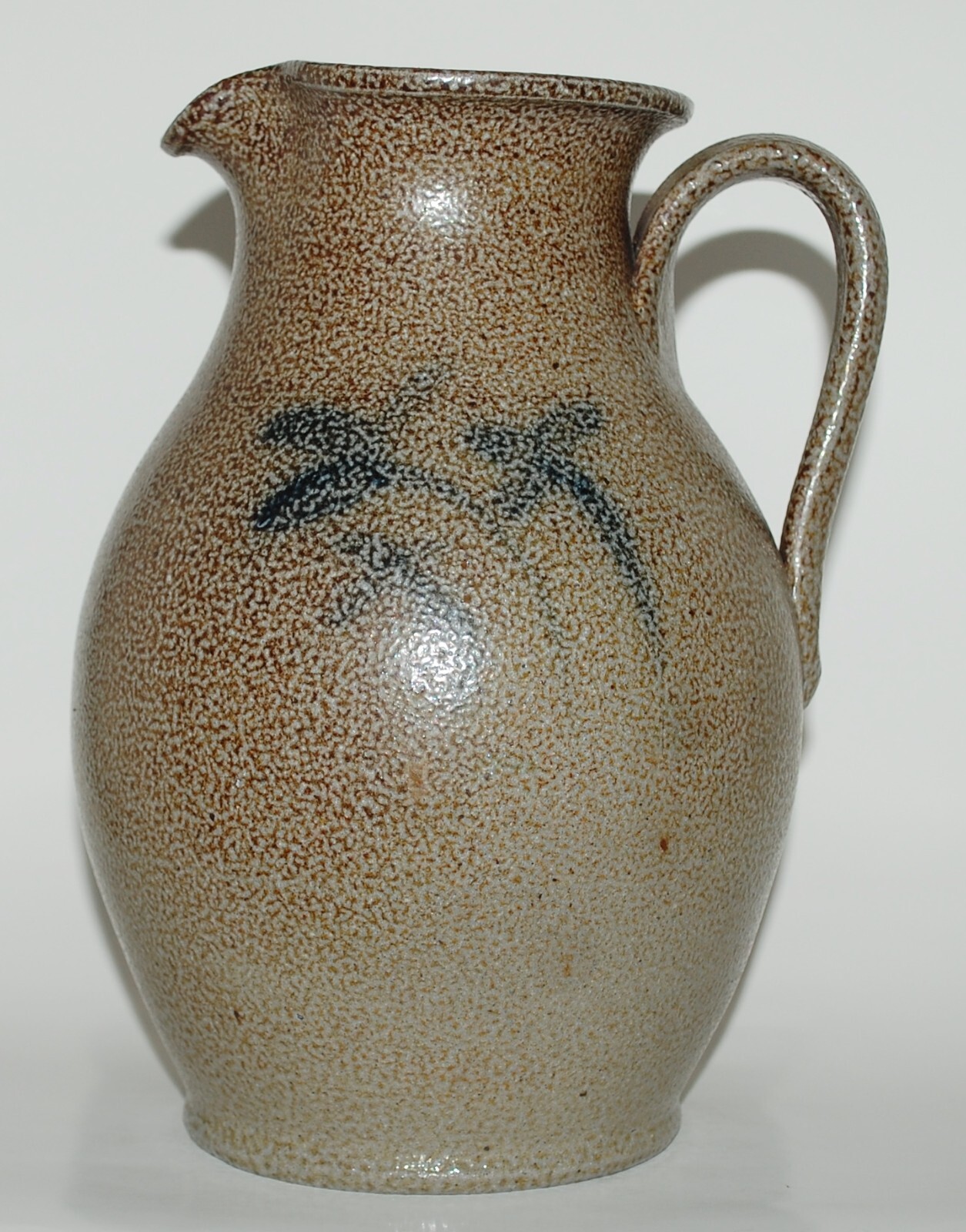 Vintage Vernon Owens Jugtown Ware Pottery Salt Glaze Pitcher Signed NC