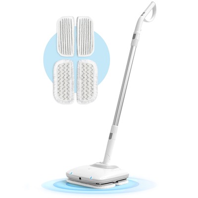 IRIS USA Cordless Electric Vibrating Mop Rechargeable with Water Spray,