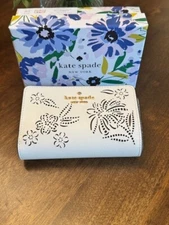 Kate Spade Madison Floral Festival Perforated Medium Compact Wallet Butterfly