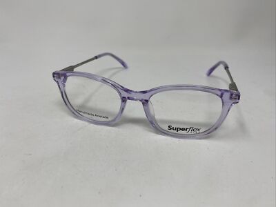 SUPERFLEX KIDS SFK 254 S307 47/18/130 PURPLE SILVER FLEX HINGE EYEGLASSES PN79