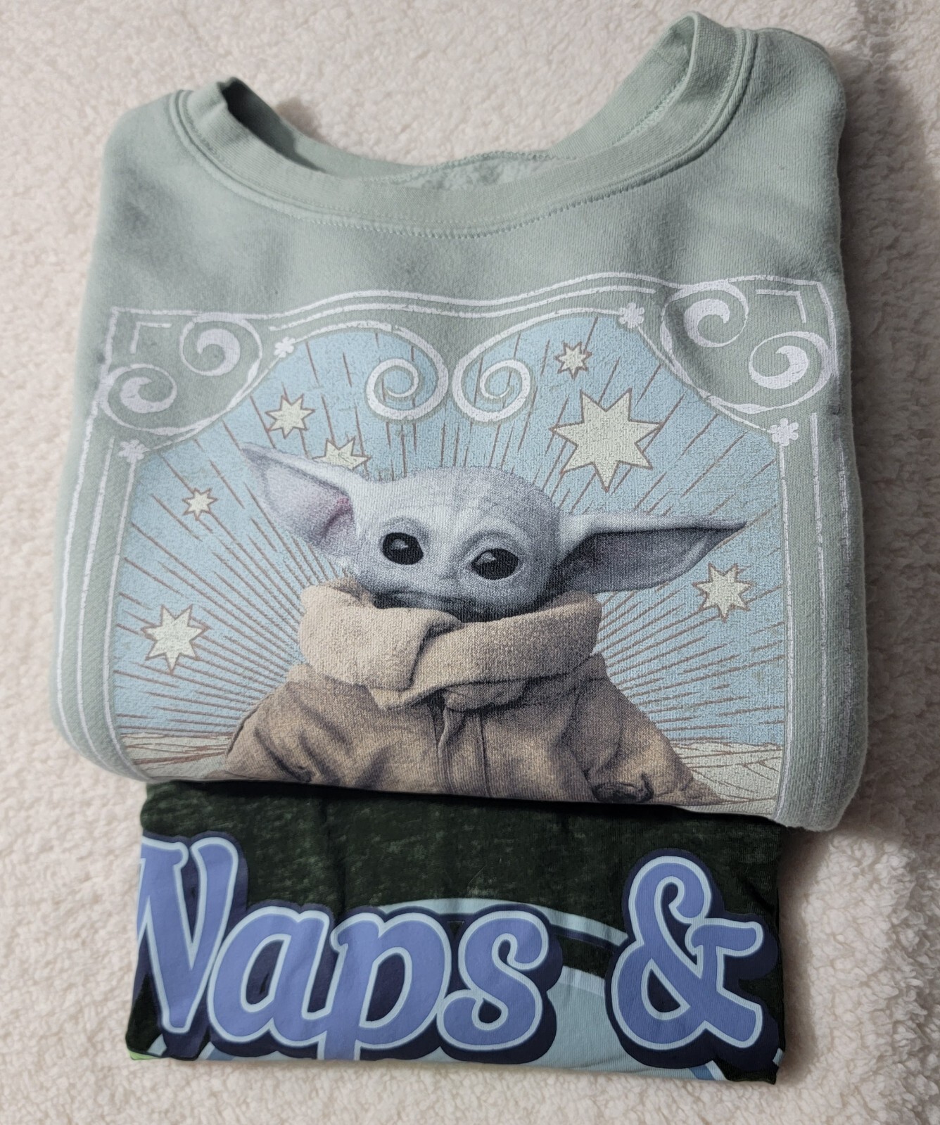 Star Wars Mandalorian The Child Baby Yoda Cropped Swe… Gem