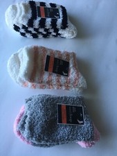 West Loop Women's Cozy Socks Shoe Size 4-10 Lot of 3 New
