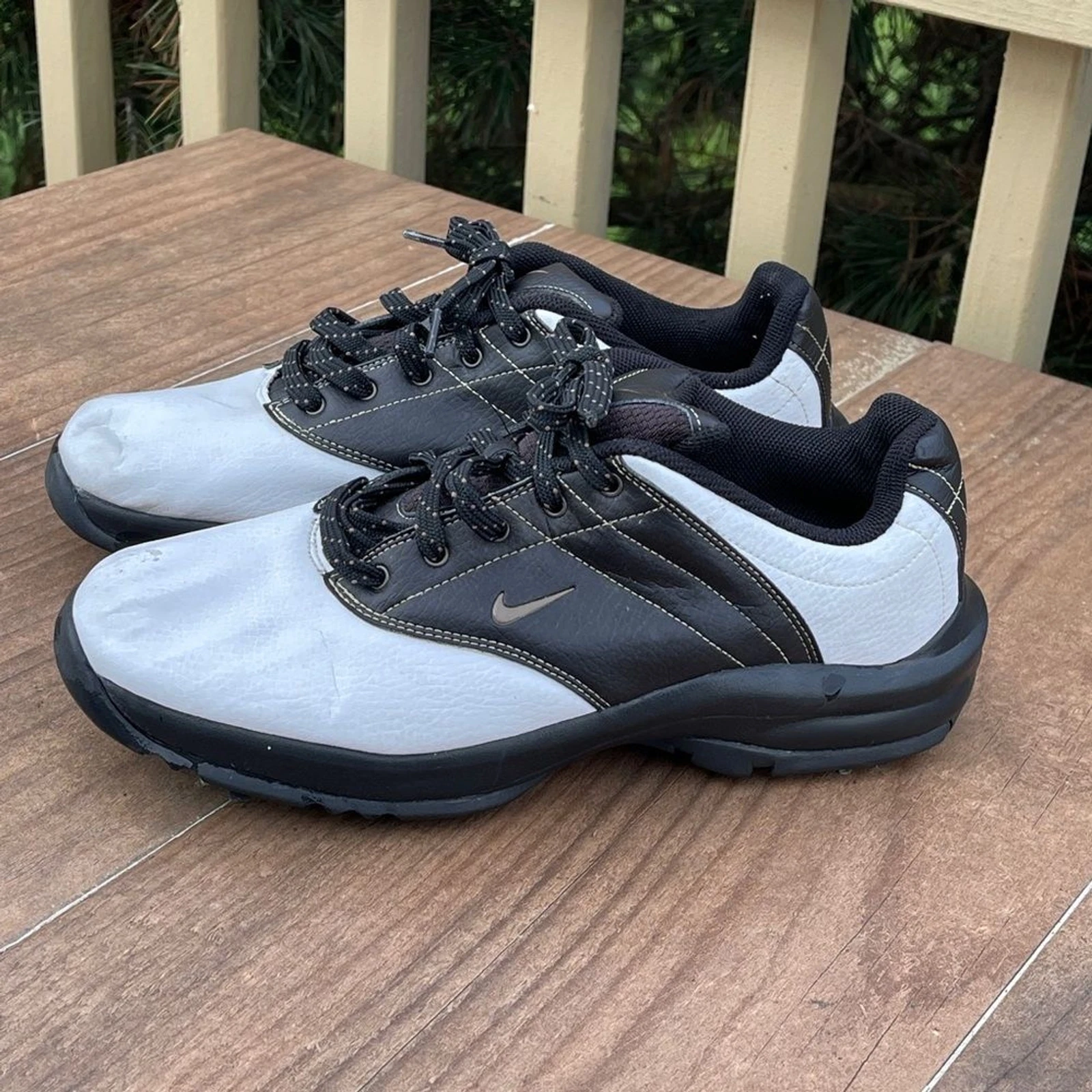 Scarpe da golf NIKE sella posteriore morbide spike taglia 6Y (314837 122)