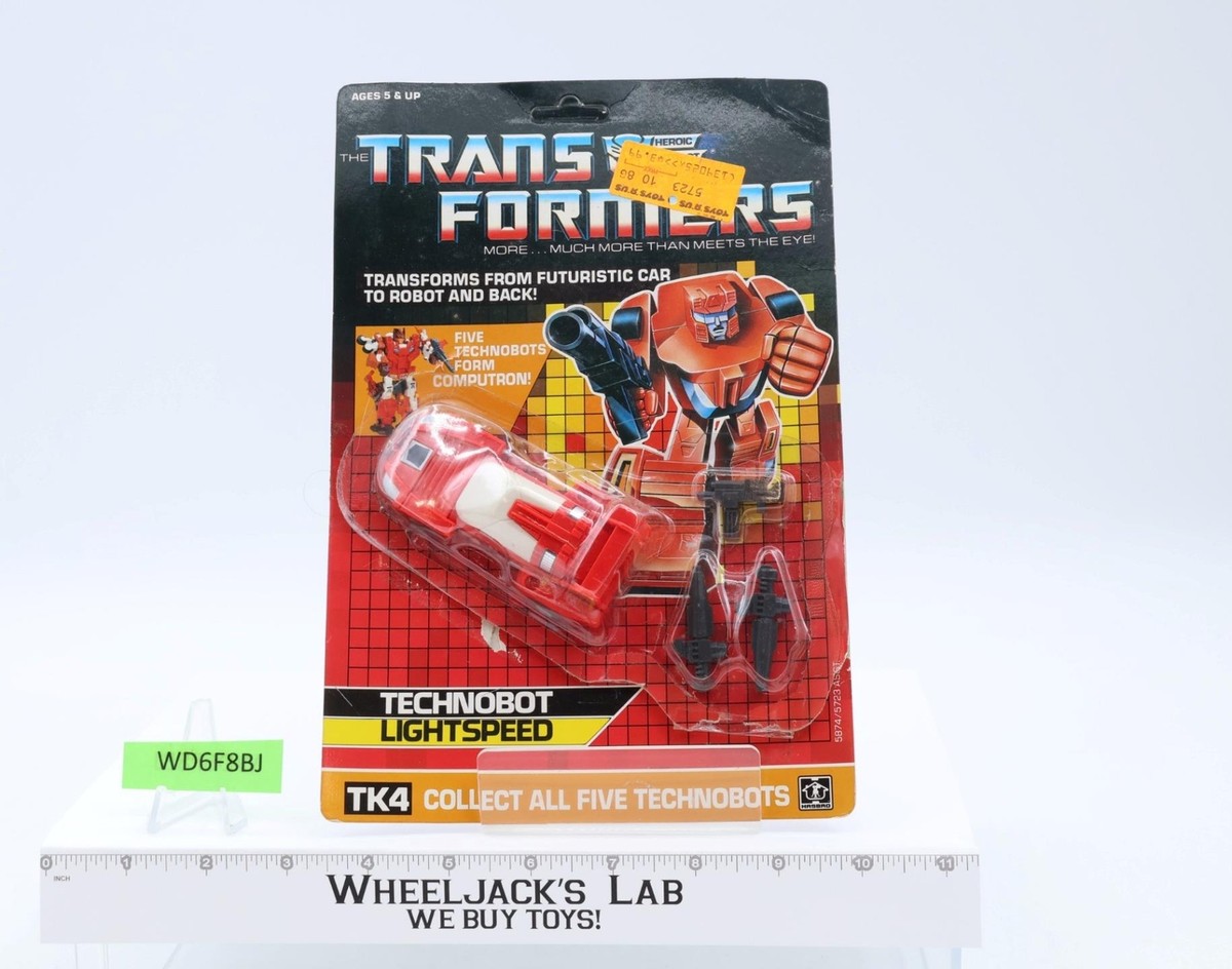 Lightspeed 100% Complete W/CARDBACK &amp; BUBBLE 1987 G1 Transformers 