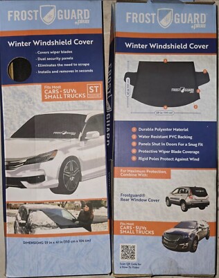 New In Box Frost Guard Plus Winter Windshield Cover (Fits Standard Size Vehicle)