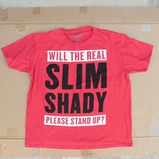 2016 Eminem Rap Lyric T Shirt Tee - Real Slim Shady Please Stand Up - Mens Sz L