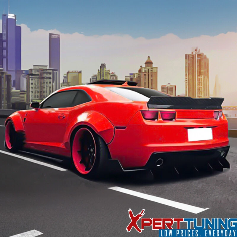 Fits 10-13 Chevy Camaro 2-Door Duckbill Trunk Spoiler Wing Carbon Fiber Print PP Foto 2 de 4