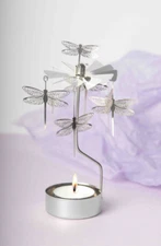 Rotary Candle Holder Spinning Candleholder Tea Light candle DRAGONFLY Gifts
