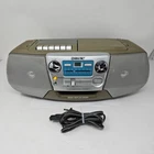 Sony CFD-V7 Boombox Stereo CD Cassette Radio Tuner AM FM Olive Vintage Tested