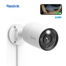Reolink 12MP PoE Security Camera Person Vehicle Detection Two Way Audio RLC1212A