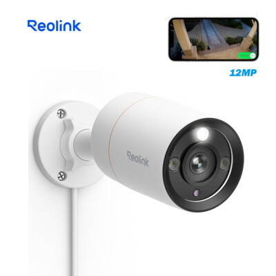 Reolink 12MP PoE Security Camera Person Vehicle Detection Two Way Audio RLC1212A