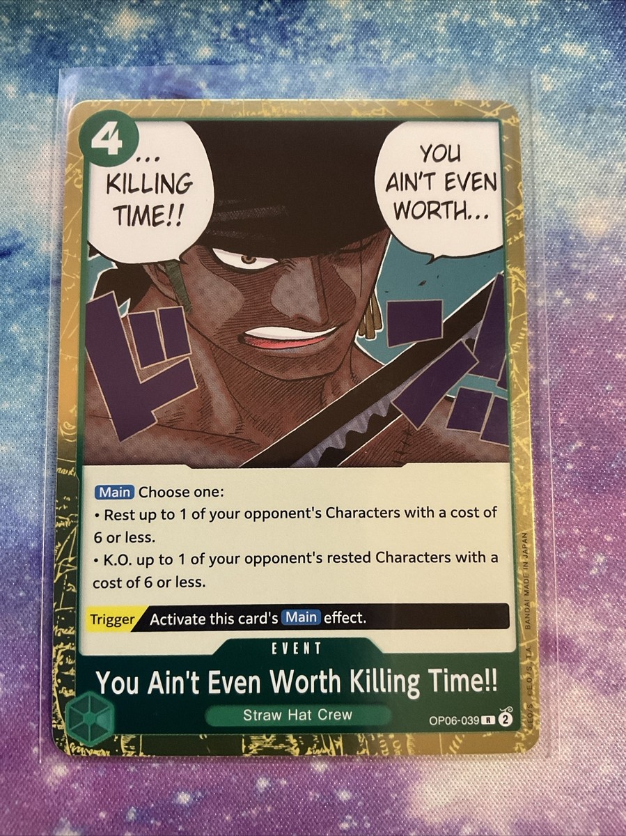 one piece card game worth You Ain't Even Worth Killing Time!! OP06-039 R - One Piece Card Game -  English