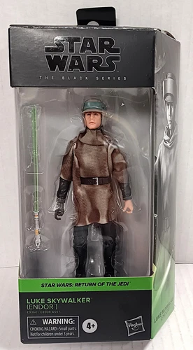 LUKE SKYWALKER (ENDOR) STAR WARS THE BLACK SERIES 6" FIGURE HASBRO OPENED BOX
