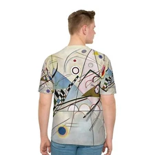 Wassily Kandinsky Composition 8 Abstract Geometric Men T-shirt Top Tee Fine Art 