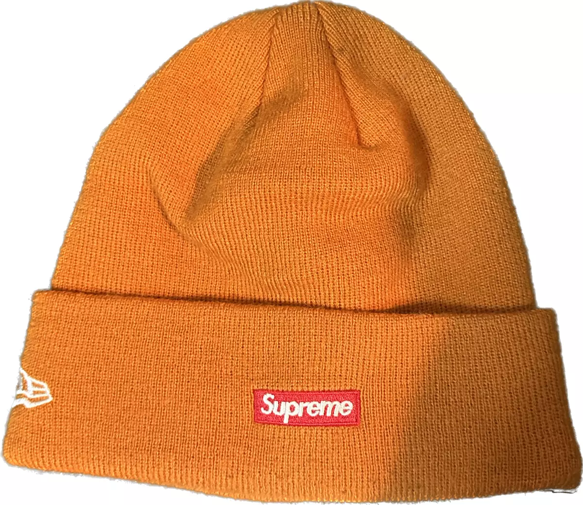 Supreme New Era S Logo Beanie Orange/Light Blue F/W 17 RARE | eBay