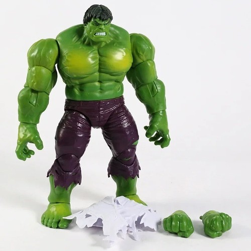 NEW INCREDIBLE HULK ACTION FIGURE AVENGERS SUPERHERO STATUE COLLECTIBLE 8" TOYS - Picture 12 of 12
