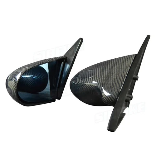 2 Pc Spoon Style Side Mirror for Honda CIVIC EG 3 Door 1992-1995 Gloss Black