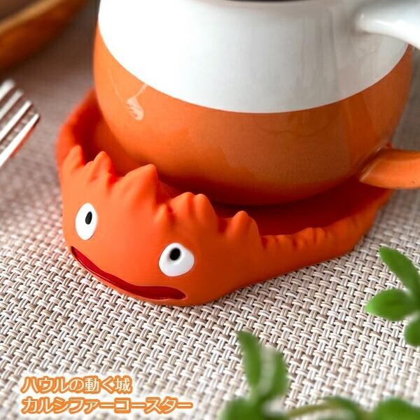 Ghibli Howl's Moving Castle Coaster Calcifer New Limited from Japan