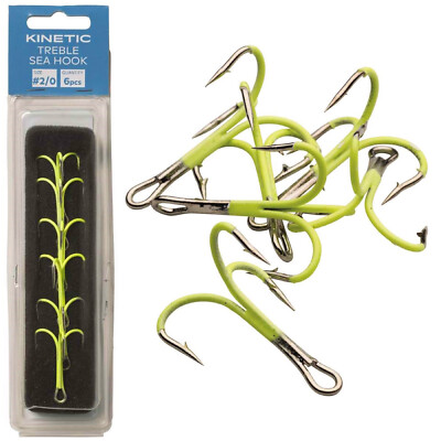 Kinetic Treble Sea Hook 6 Stück Meeres Drilling Haken Luminous Selbstleuchtend
