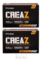 (Eur 155,46/Kg) 2Er-Pack - Body Attack Creaz 2 X 100 Kapseln Creatin Caps