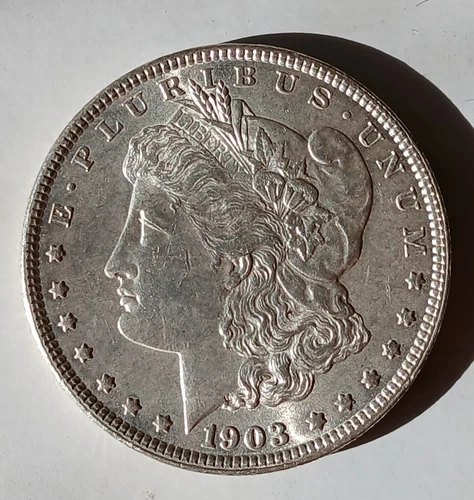 1903 P Morgan Silver Dollar Silver Coin AU / Unc Better Date Philadelphia