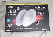 2 Pack Feit Electric LED Dimable 5" To 6" Recessed Down Light New NIP