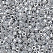 Miyuki Delica Seed Beads Size 11/0 Opaque Ghost Gray Luster DB1570 7.2 Gram Tube