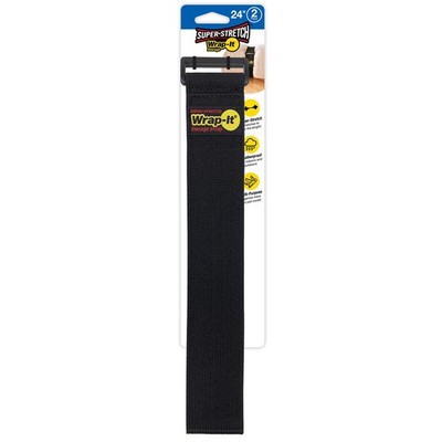 Wrap-It Storage 702-24B Black 10 lbs. Capacity Stretch Storage Strap 2 x 24 in.