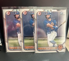 (3) Jett Williams 2022 Bowman Draft 1ST Bowman #BD-190 Mets Brewers