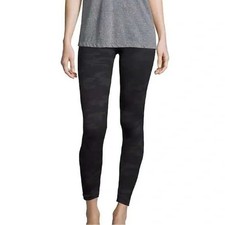 SPANX Black Camo Look At Me Now Leggings Size Medium