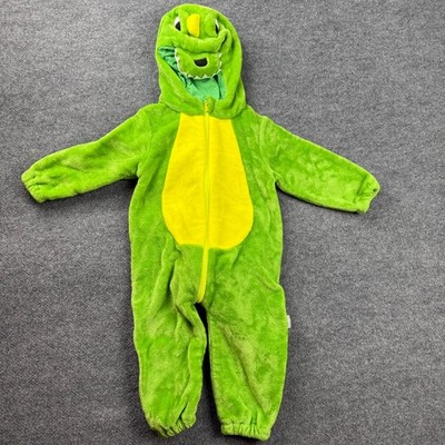 Toddler Unisex Green Dinosaur Costume bodysuit Pajamas